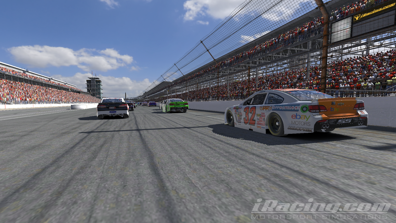 Illustration for article titled Team Oppo Competes in the iRacing Brickyard 400